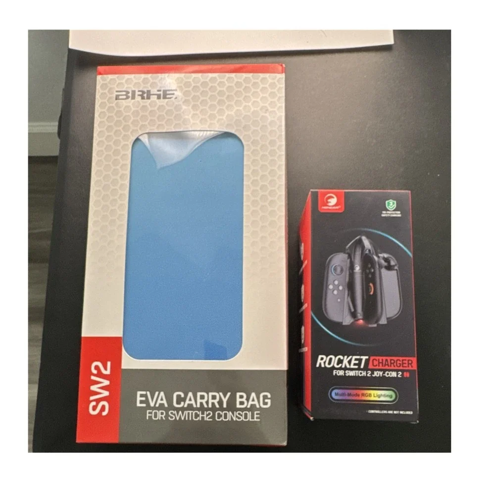 Nintendo Switch 2 BIRHE SW2 EVA Carry Bag & Rocket Charger